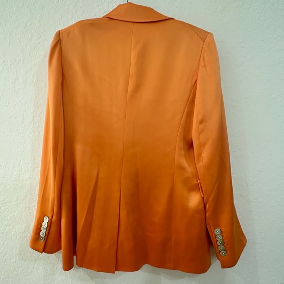 Brand New (NWT) Veronica Beard Orange Blazer and Pant Suit - Picture 2 of 9